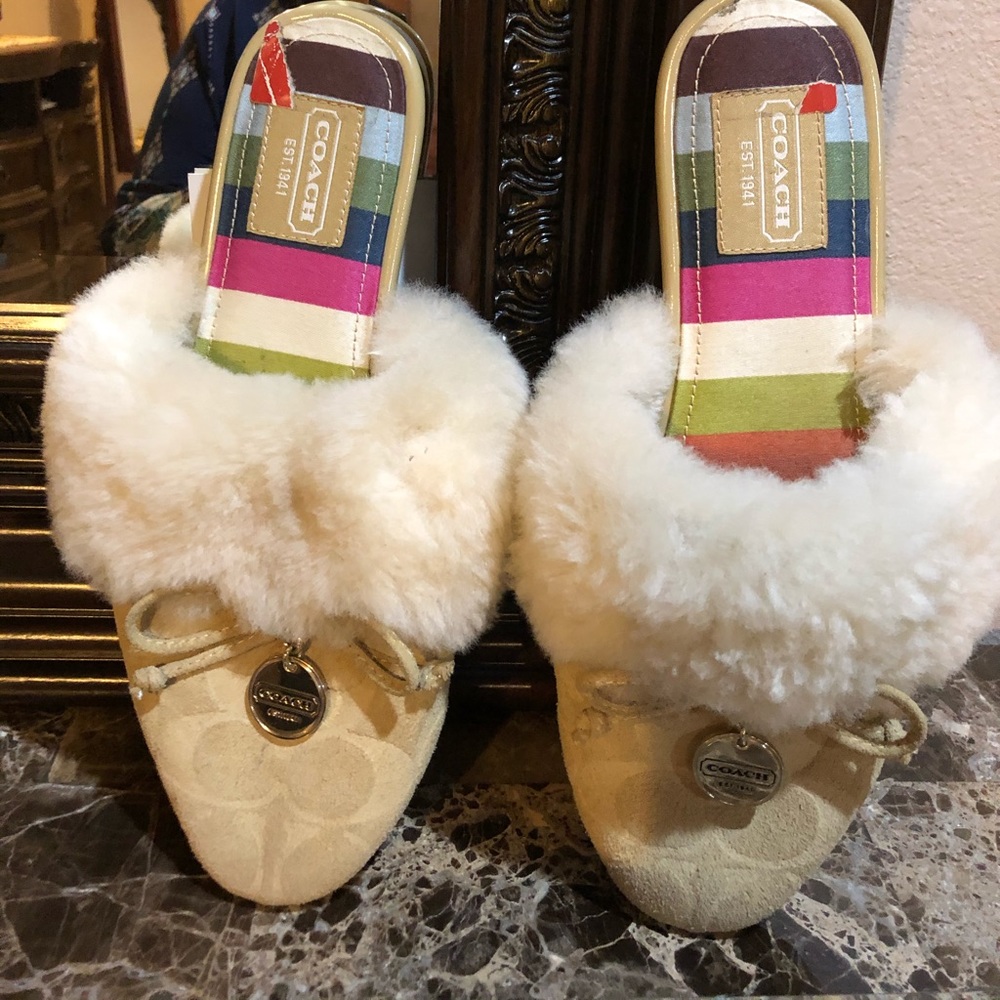 Coach slippers